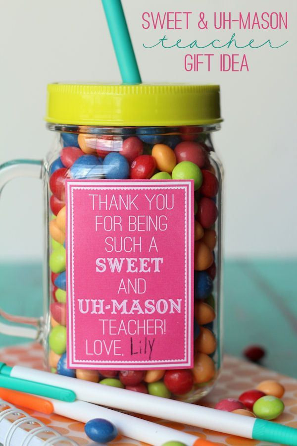 Best ideas about Teacher Gift Ideas Pinterest
. Save or Pin Sweet and Uh Mason Teacher Gift DIY Gifts Now.