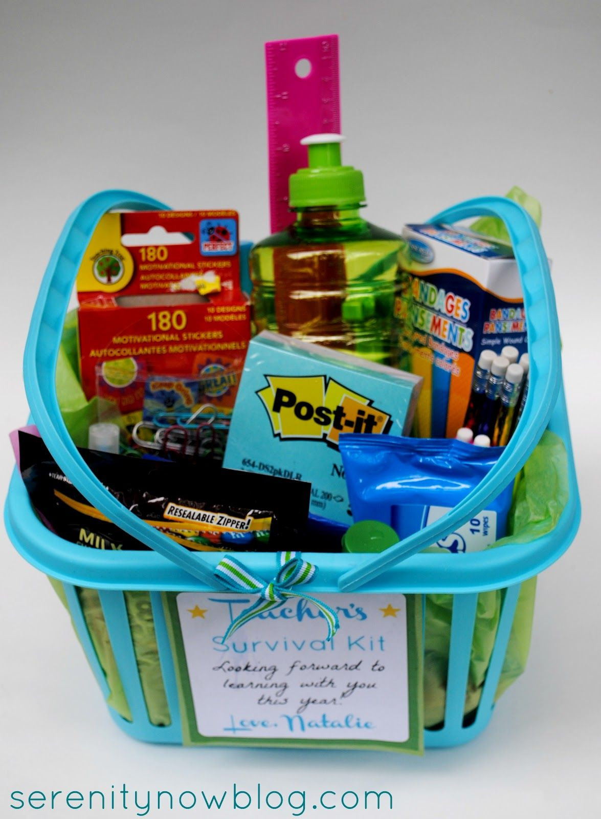 Best ideas about Teacher Gift Ideas Pinterest
. Save or Pin Serenity Now Teacher Survival Kit 1st Day of School Now.