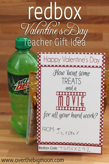 Best ideas about Teacher Valentines Gift Ideas
. Save or Pin Redbox Valentines Teacher Gift Idea Over The Big Moon Now.
