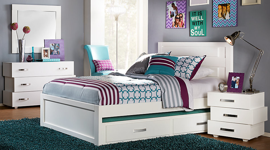 Best ideas about Teen Bedroom Sets
. Save or Pin Quake White 5 Pc Full Panel Bedroom Bedroom Sets Colors Now.