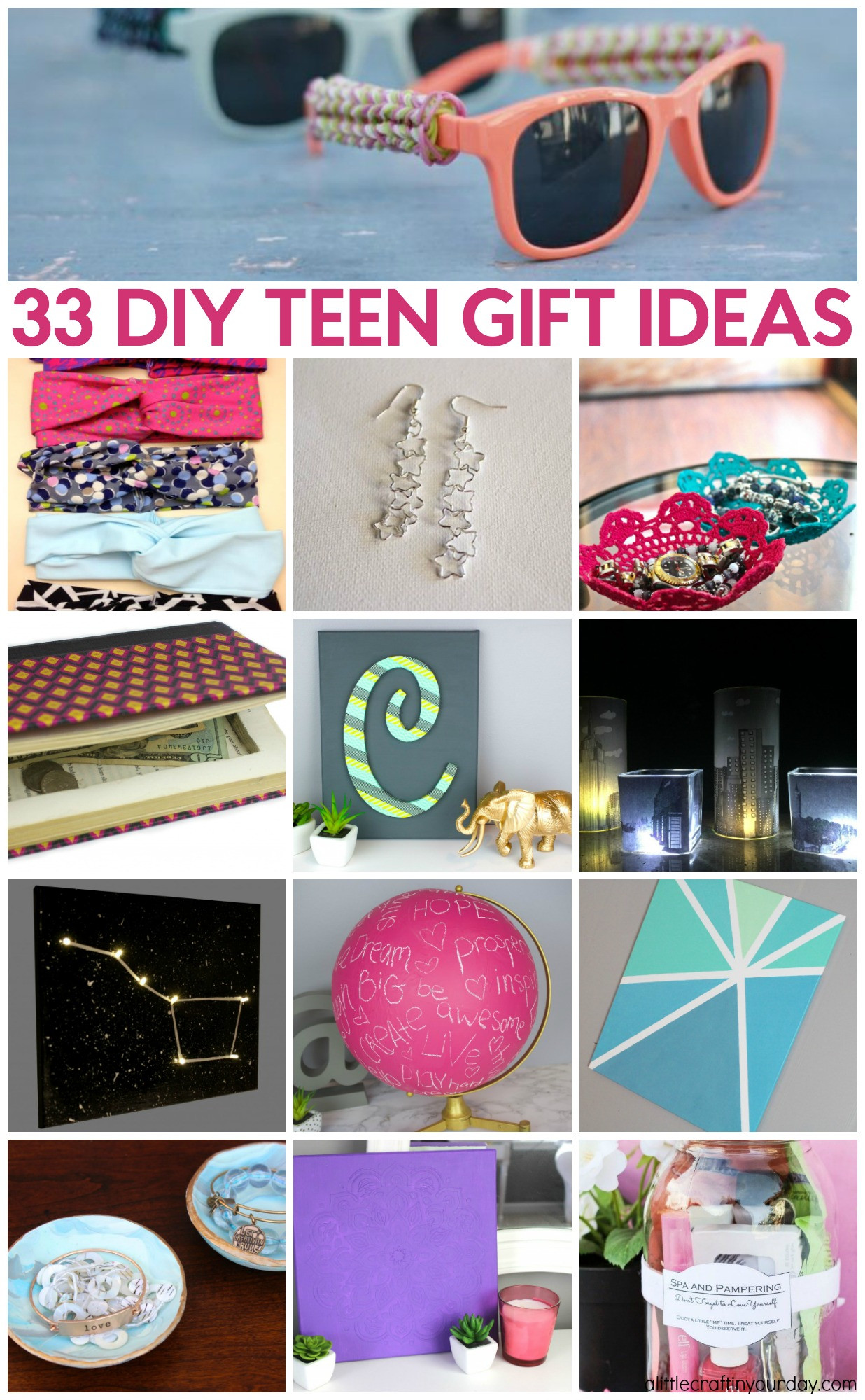 Best ideas about Teen Gift Ideas
. Save or Pin 33 DIY Teen Gift Ideas A Little Craft In Your Day Now.