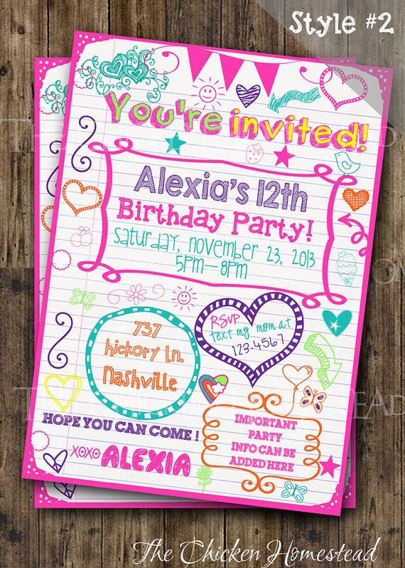 Best ideas about Teenage Birthday Party Invitations
. Save or Pin Pinterest • The world’s catalog of ideas Now.