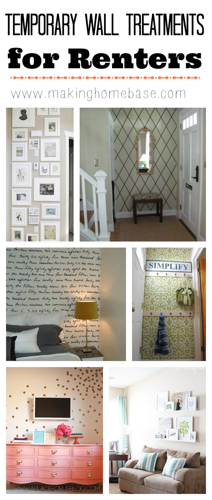 Best ideas about Temporary Walls DIY
. Save or Pin 7 Cool Temporary Wall Treatments DIY – DIY Scoop Now.