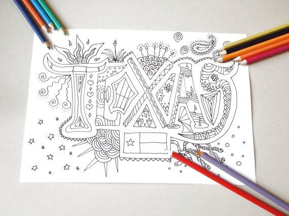 Best ideas about Texas Coloring Pages For Kids
. Save or Pin Austin We Totally Love These Austin Inspired Coloring Now.