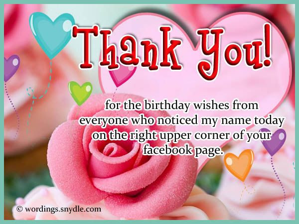 Best ideas about Thank You For Birthday Wishes On Facebook Status
. Save or Pin Thank You for Birthday Wishes on Twitter Now.