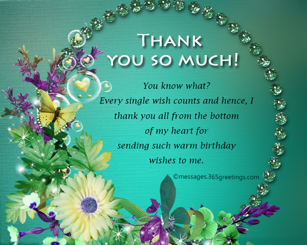 Best ideas about Thank You For Birthday Wishes On Facebook Status
. Save or Pin Thank You Message For Birthday Wishes Now.