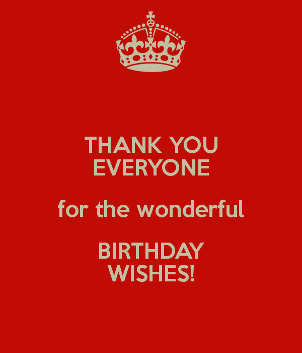Best ideas about Thanks Everyone For The Birthday Wishes
. Save or Pin THANK YOU EVERYONE for the wonderful BIRTHDAY WISHES Now.