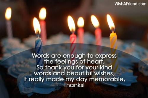 Best ideas about Thanks Quotes For Birthday Wishes
. Save or Pin Thank You For The Birthday Wishes Now.