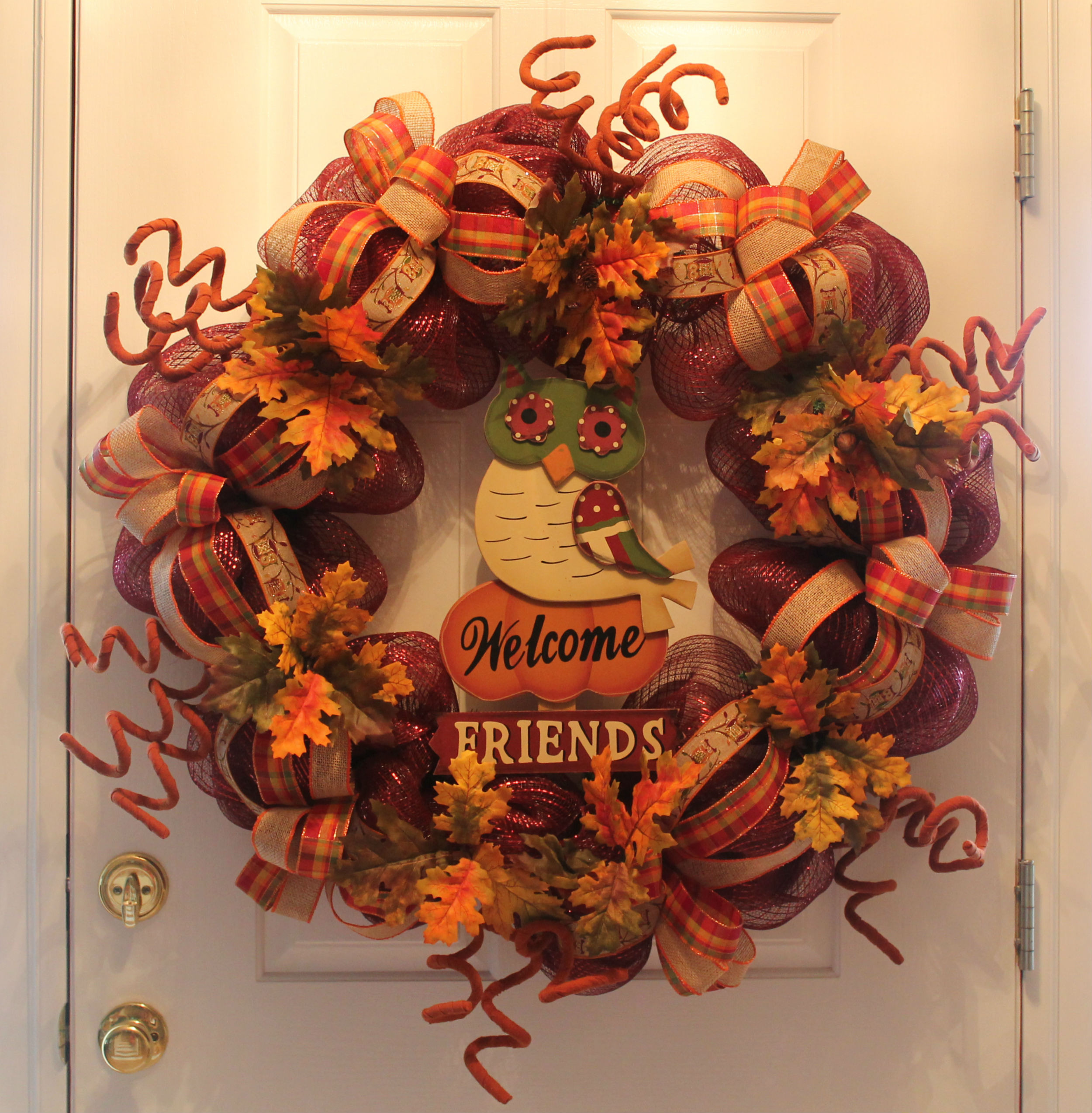 Best ideas about Thanksgiving Wreaths DIY
. Save or Pin DIY Mesh Thanksgiving Wreath "Wel e Friends" The Now.