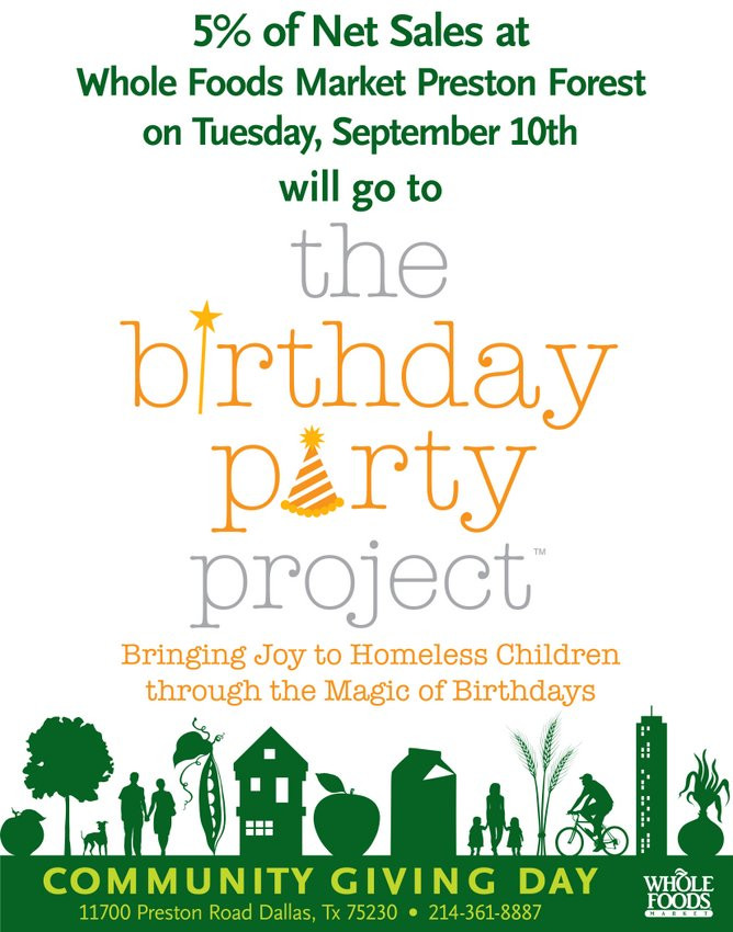 Best ideas about The Birthday Party Project
. Save or Pin Shop At Whole Foods Support The Birthday Party Project Now.