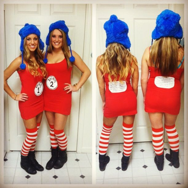 Best ideas about Thing 1 Costume DIY
. Save or Pin DIY Thing 1 & Thing 2 costumes with the cat in the hat Now.