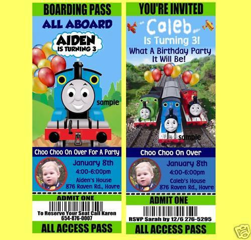 Best ideas about Thomas Birthday Invitations
. Save or Pin THOMAS The Train Birthday Party Invitations Tickets Now.