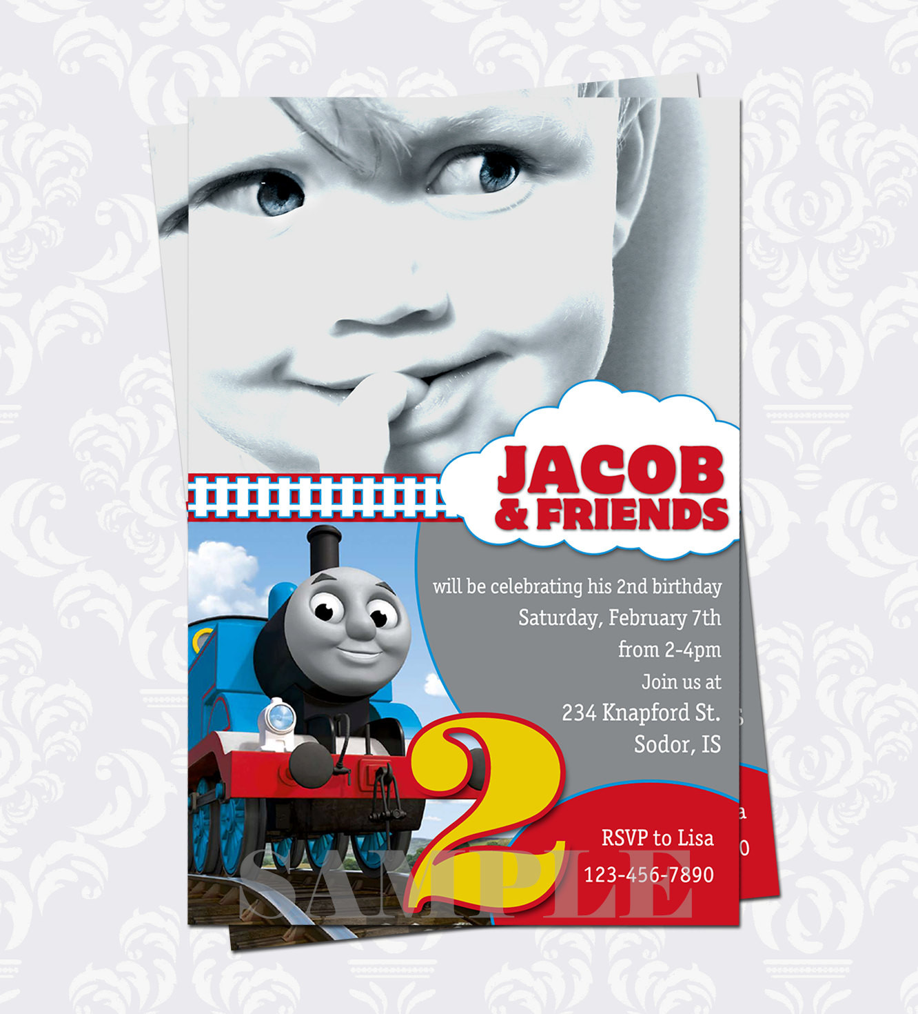 Best ideas about Thomas Birthday Invitations
. Save or Pin Thomas and Friends Birthday Party Invitation by Now.