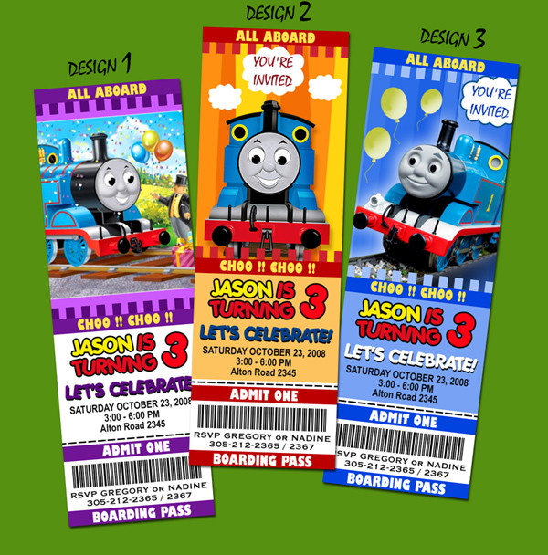 Best ideas about Thomas Birthday Invitations
. Save or Pin THOMAS THE TANK TRAIN ENGINE BIRTHDAY PARTY INVITATION Now.