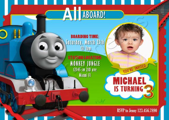 Best ideas about Thomas Birthday Invitations
. Save or Pin Thomas the Train Personalized Birthday Party by CuteMoments Now.