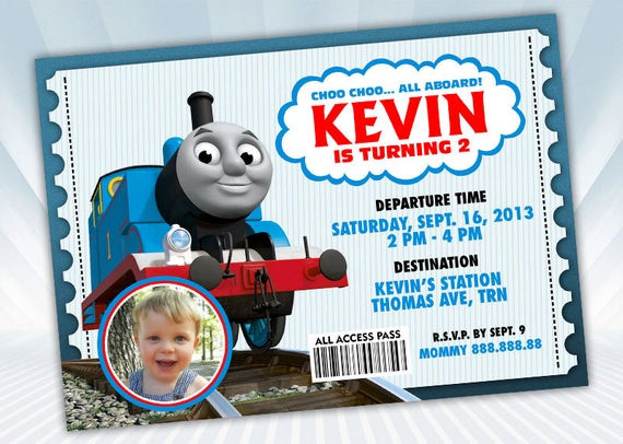 Best ideas about Thomas The Train Birthday Invitations
. Save or Pin Custom Order for Laura Cunningham by DigiPartyShoppe on Etsy Now.