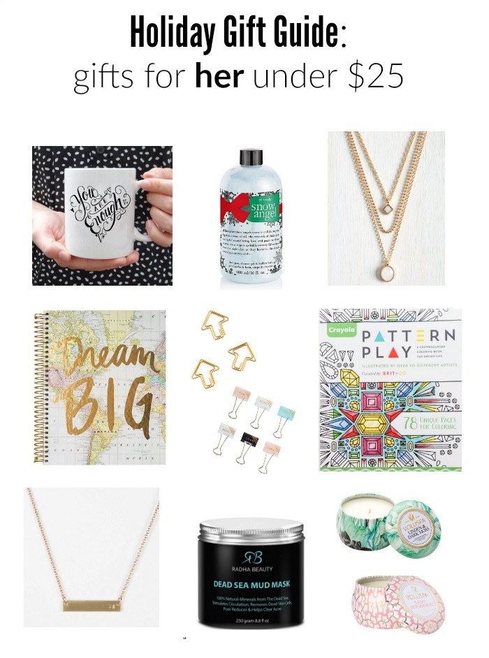 Best ideas about Thoughtful Gift Ideas For Her
. Save or Pin Holiday Gift Guide Gifts for her under $25 Boys Ahoy Now.