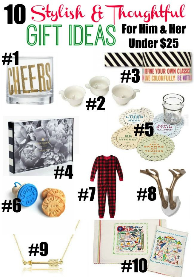 Best ideas about Thoughtful Gift Ideas For Him
. Save or Pin 10 Stylish and Thoughtful Gift Ideas for Him and Her Under $25 Now.