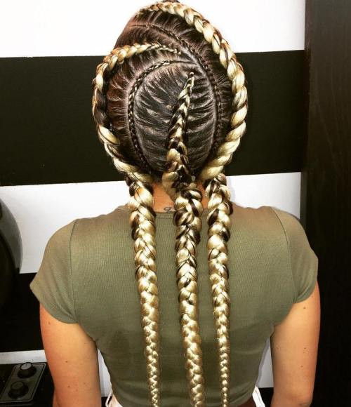 Best ideas about Three Braids Hairstyles
. Save or Pin 20 Gorgeous Ghana Braids for an Intricate Hairdo in 2019 Now.