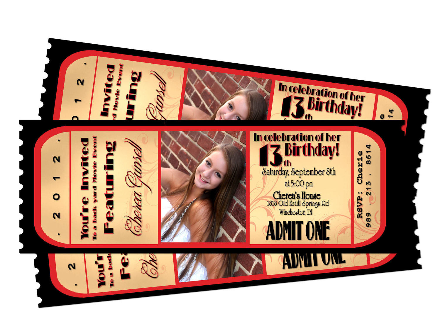 Best ideas about Ticket Birthday Invitations
. Save or Pin Movie Night Ticket Birthday Printable Invitation by Sarahmkey Now.