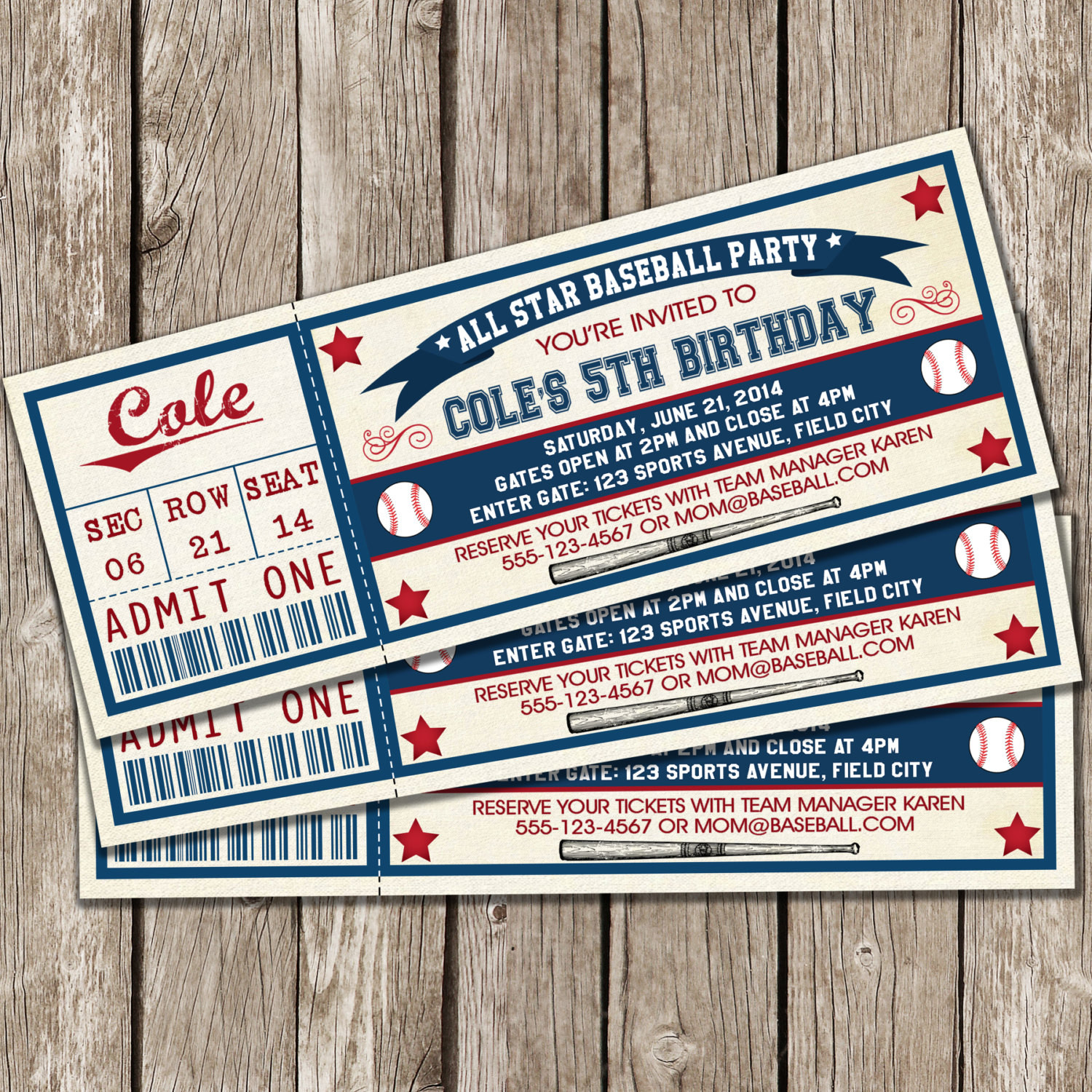 Best ideas about Ticket Birthday Invitations
. Save or Pin Vintage Baseball Ticket Invitation Baseball Birthday Party Now.