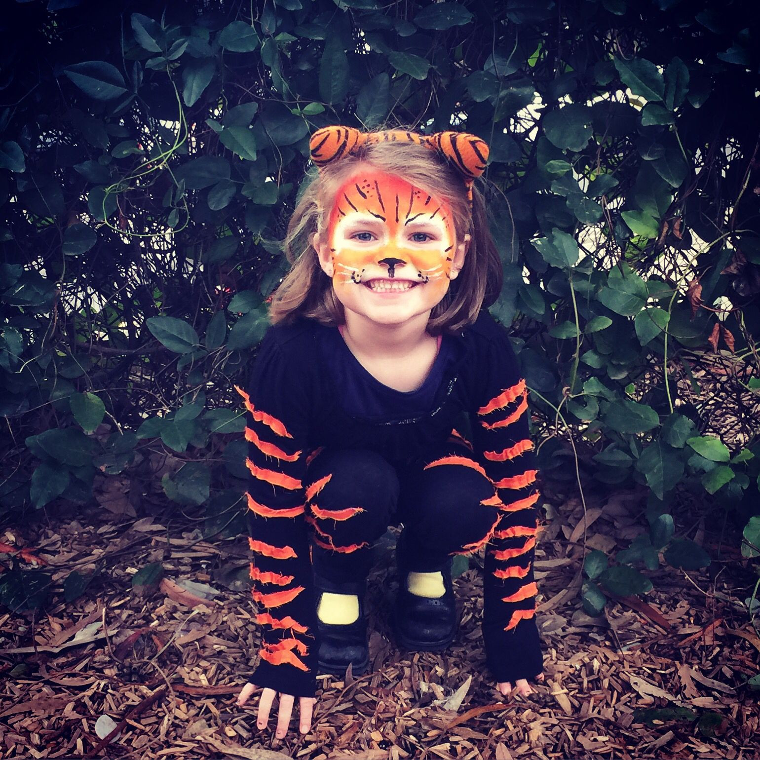 Best ideas about Tiger Costume DIY
. Save or Pin Kids Tiger costume & face paint DIY Now.
