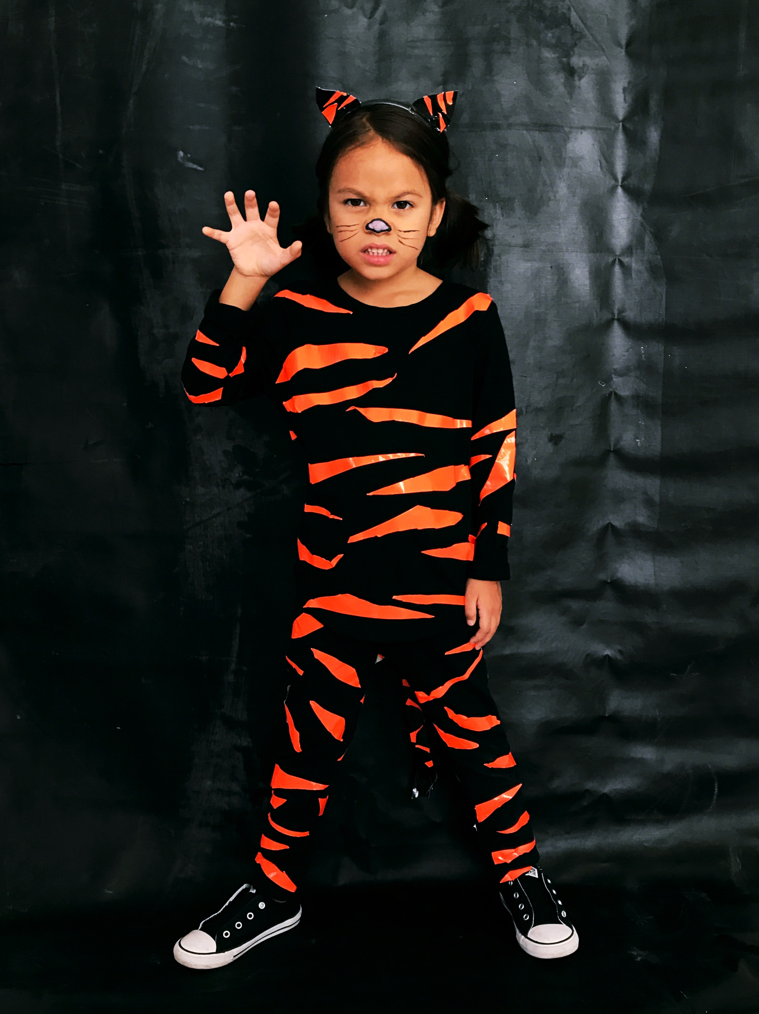 Best ideas about Tiger Costume DIY
. Save or Pin DIY Tiger Halloween Costume Duck Tape Now.
