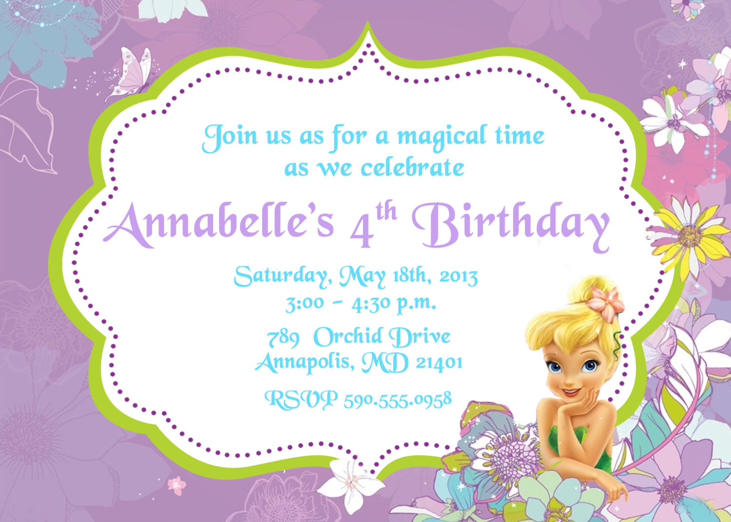 Best ideas about Tinkerbell Birthday Invitations
. Save or Pin Tinkerbell Birthday Party Invitation by PrettyPaper Now.