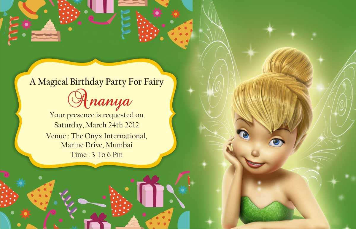 Best ideas about Tinkerbell Birthday Invitations
. Save or Pin Birthday Party Invitation Card Invite Personalised Return Now.