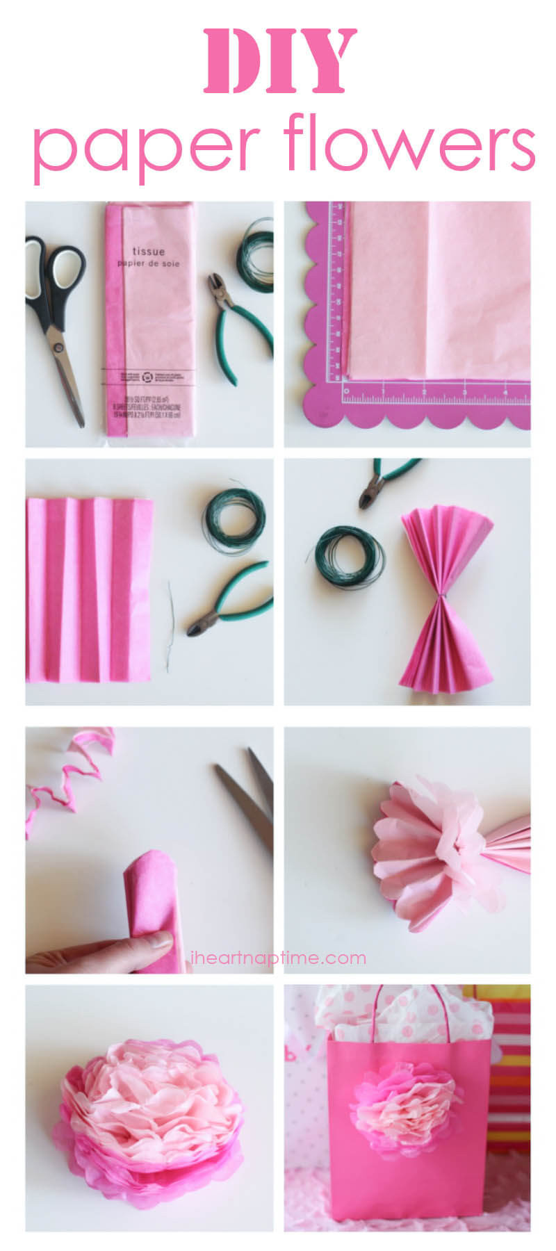 Best ideas about Tissue Paper Flowers DIY
. Save or Pin How To Make Tissue Paper Flowers I Heart Nap Time Now.