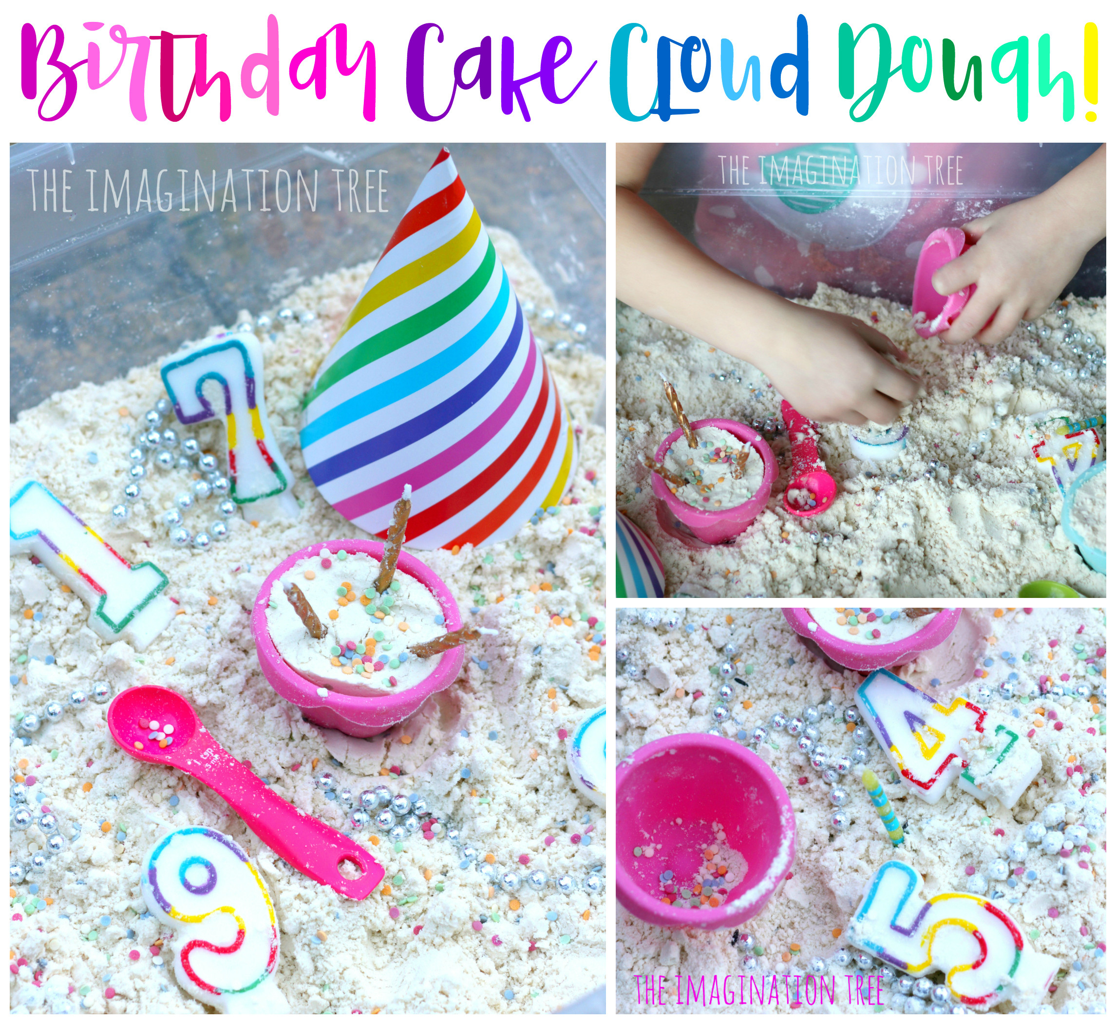 Best ideas about Toddlers Birthday Ideas
. Save or Pin Birthday Cake Cloud Dough The Imagination Tree Now.
