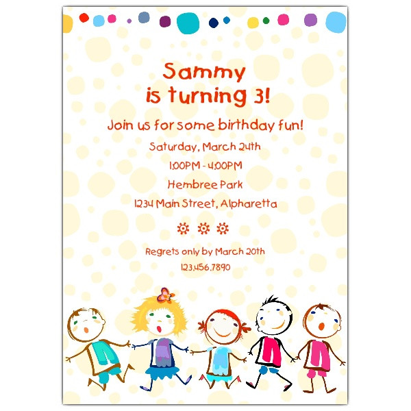 Best ideas about Toddlers Birthday Invitations
. Save or Pin Cheerful Kids Birthday Invitations Now.