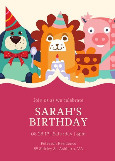 Best ideas about Toddlers Birthday Invitations
. Save or Pin Customize 3 999 Kids Party Invitation templates online Now.