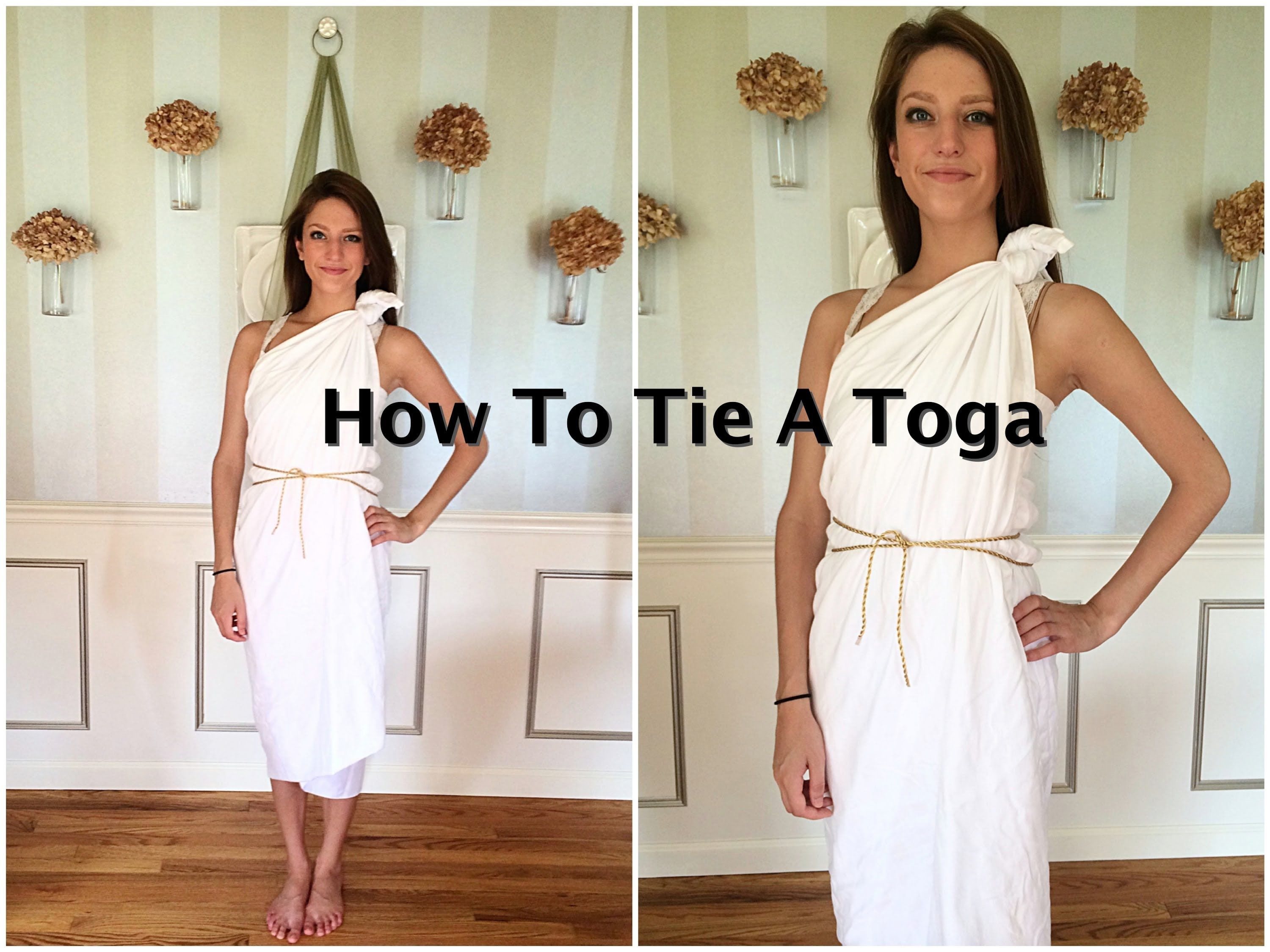 Best ideas about Toga Party Costume DIY
. Save or Pin How To Tie A Toga Tutorial Color Run Ideas Now.