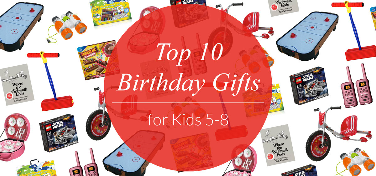 Best ideas about Top 10 Birthday Gifts
. Save or Pin Top 10 Birthday Gifts for Kids Ages 5 8 Evite Now.