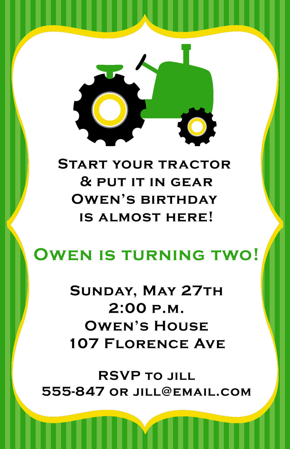 Best ideas about Tractor Birthday Invitations
. Save or Pin ExpressionsPaperie on Etsy Now.
