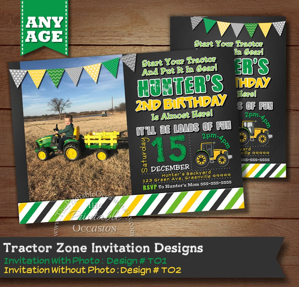 Best ideas about Tractor Birthday Invitations
. Save or Pin Tractor Birthday Invitation Farm by ThePrintableOccasion Now.