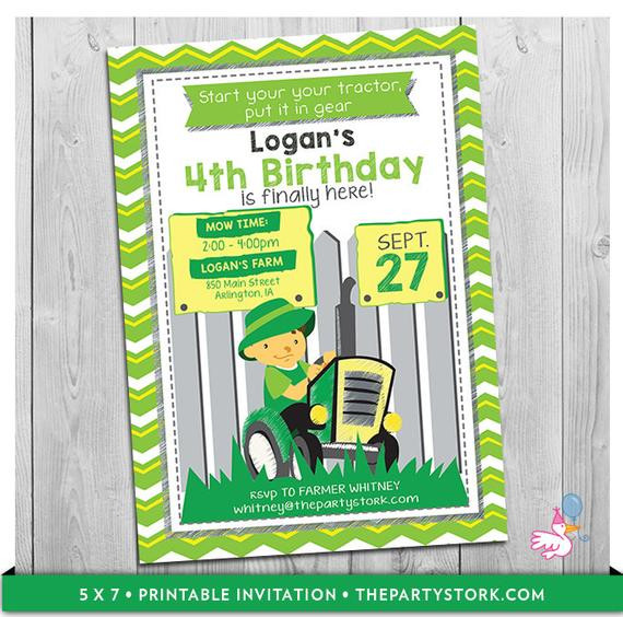 Best ideas about Tractor Birthday Invitations
. Save or Pin Tractor Birthday Invitation Printable Green Tractor Birthday Now.