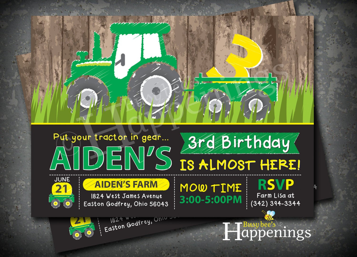 Best ideas about Tractor Birthday Invitations
. Save or Pin Tractor Birthday Invitation Tractor Invitation Farm Birthday Now.