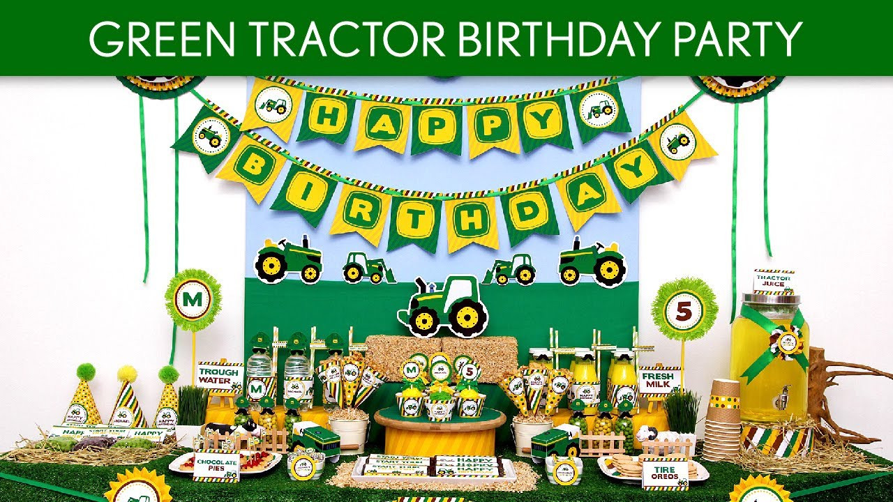 Best ideas about Tractor Birthday Party
. Save or Pin Green Tractor Birthday Party Ideas Green Tractor B111 Now.