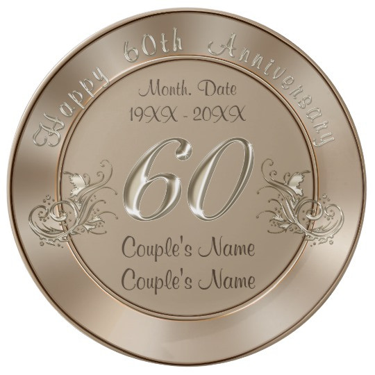 Best ideas about Traditional 60th Birthday Gifts
. Save or Pin Gorgeous PERSONALIZED Traditional 60th Anniversary Plate Now.
