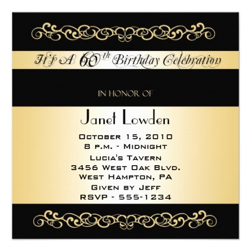 Best ideas about Traditional 60th Birthday Gifts
. Save or Pin Traditional 60th Birthday Party Invitations 5 25" Square Now.
