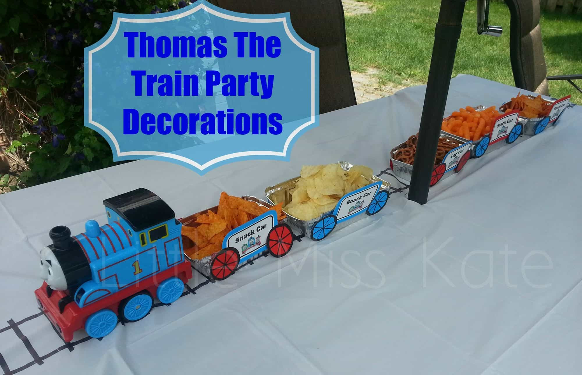 Best ideas about Train Birthday Decorations
. Save or Pin Thomas The Train Party Decorations Little Miss Kate Now.