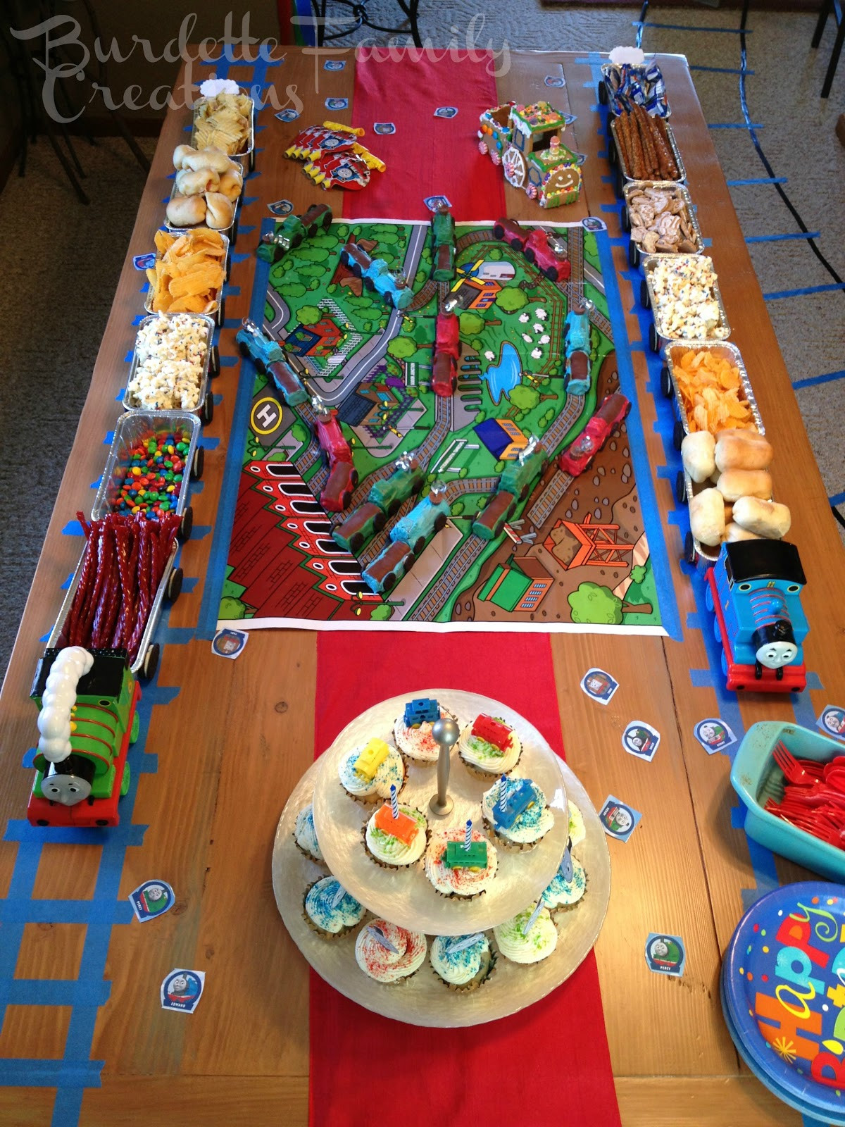 Best ideas about Train Birthday Decorations
. Save or Pin Burdette Family Creations Thomas the Train Birthday Party Now.