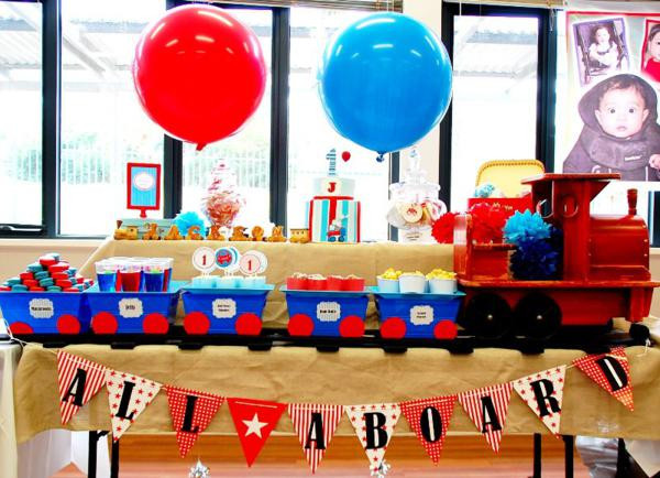 Best ideas about Train Birthday Decorations
. Save or Pin Kara s Party Ideas Train Boy Themed Birthday Party Now.