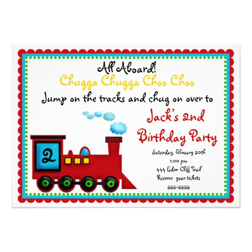 Best ideas about Train Birthday Invitations
. Save or Pin Train Birthday Invitations 5" X 7" Invitation Card Now.