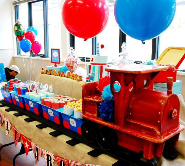 Best ideas about Train Birthday Party Supplies
. Save or Pin Kara s Party Ideas Train Boy Themed Birthday Party Now.