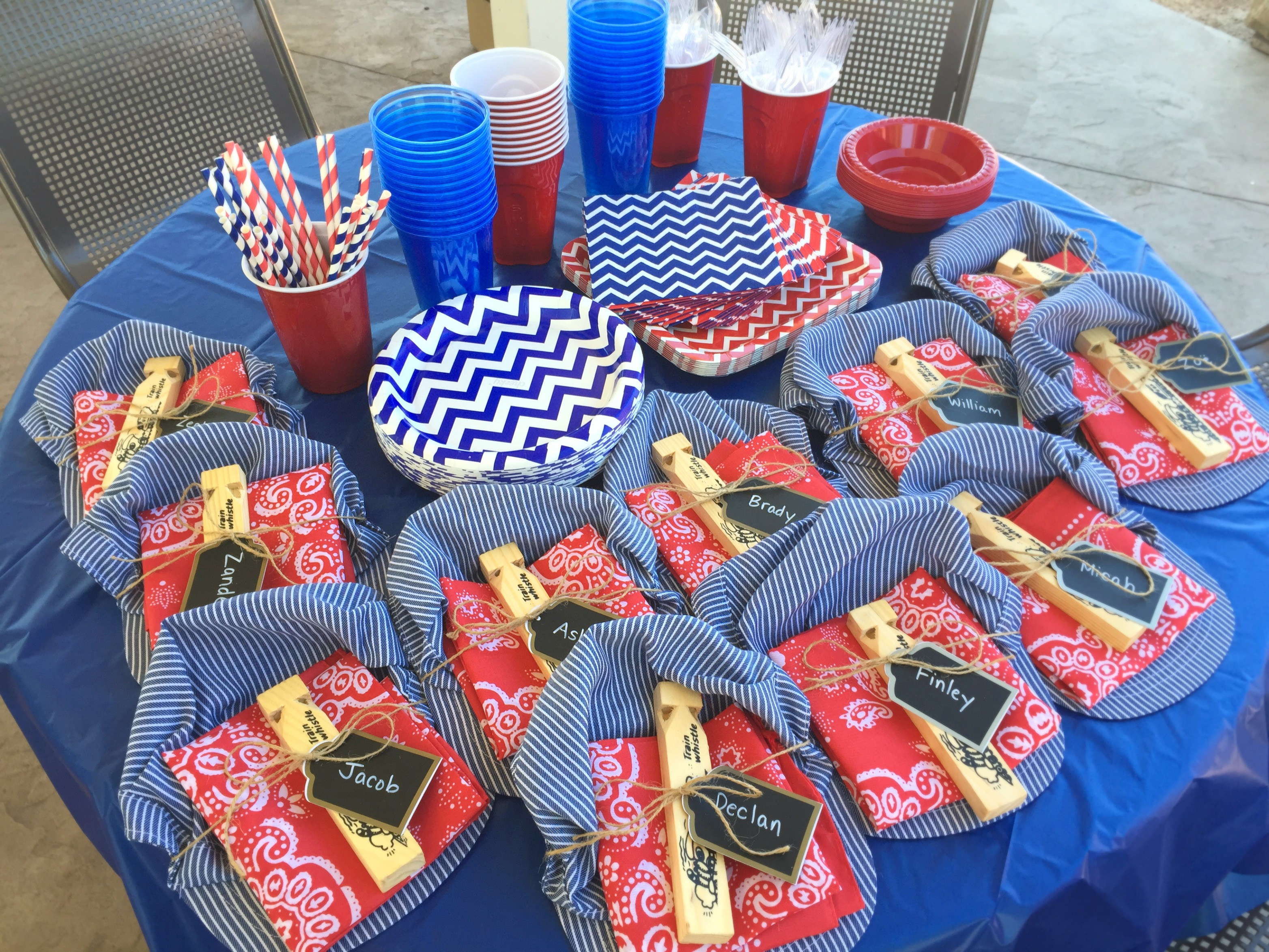 Best ideas about Train Birthday Party Supplies
. Save or Pin Train themed birthday party – Belleview Cottage Now.