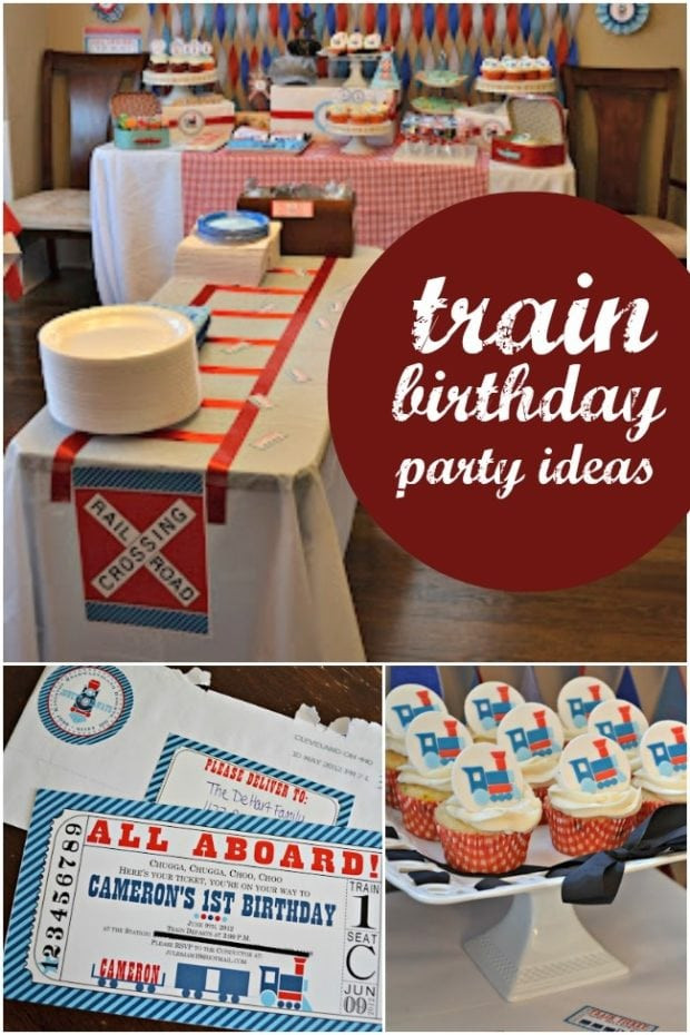 Best ideas about Trains Birthday Party Supplies
. Save or Pin A Boy s Train Themed Birthday Party Now.