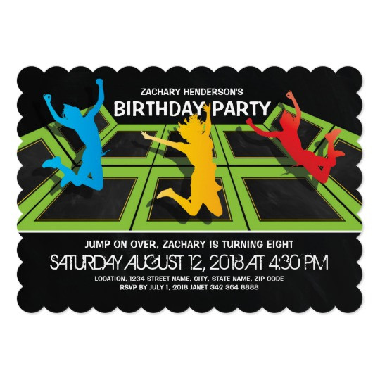 Best ideas about Trampoline Birthday Invitations
. Save or Pin Trampoline Park Kids Birthday Party Invitation Now.